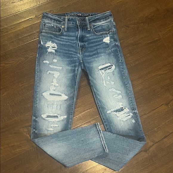 American Eagle Outfitters Denim - American Eagle Outfitters Women’s Blue Distressed Jeans